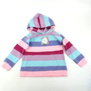 Cabana by Crown & Ivy Toddler Girls Striped French Terry Hoodie 3T NWT $32